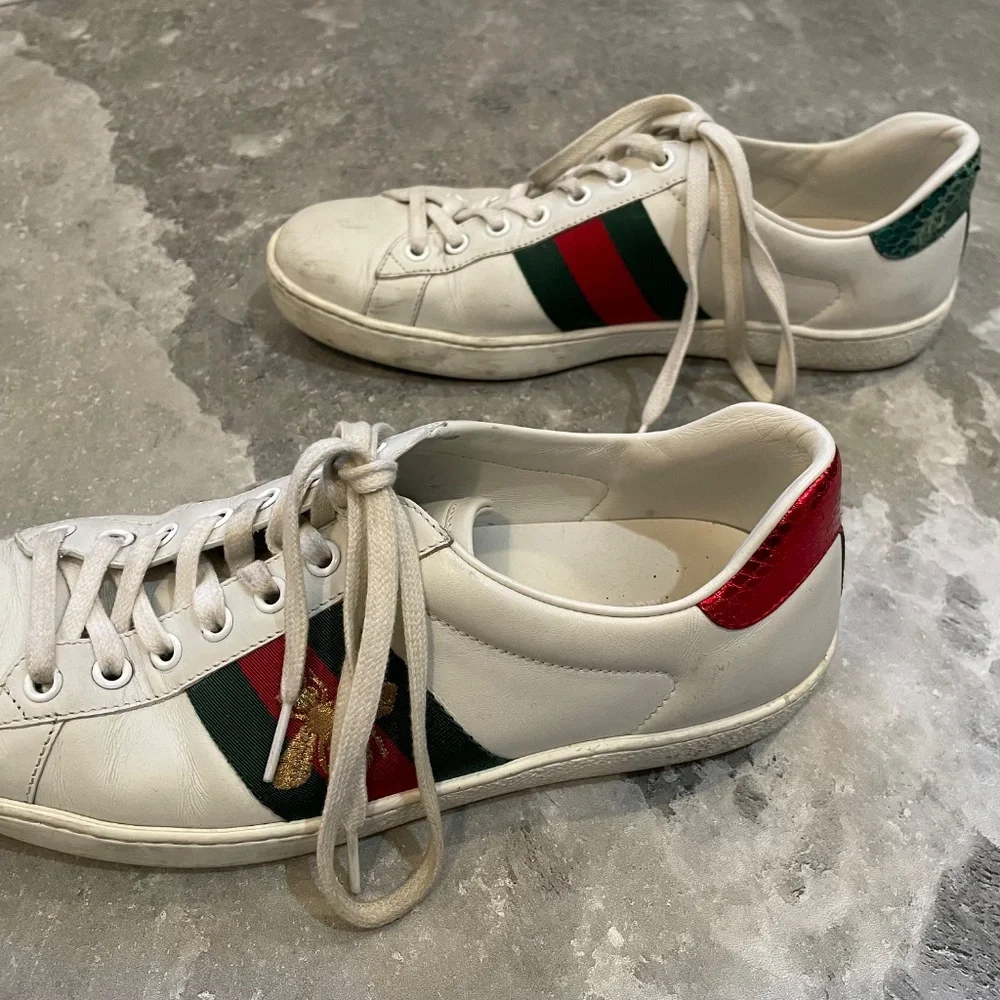 Gucci Ace Bee leather mens 6